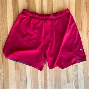 Lululemon 5in running shorts with liner